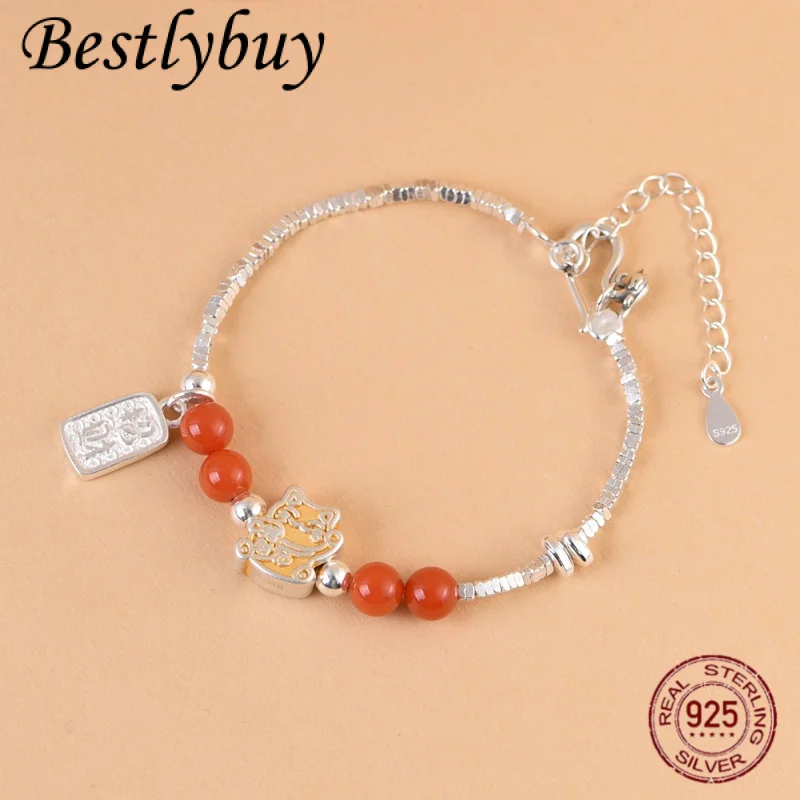 Golden Deer King Vintage S925 Silver Handmade Weaving DIY Gold Painting Cute Lucky Cat Southern Broken Silver Women's Bracelet
Golden Deer King Vintage S925 Silver Handmade Weaving DIY Gold Painting Cute Lucky Cat Southern Broken Silver Women's Bracelet