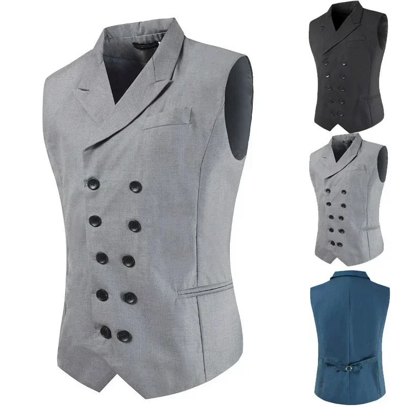 Mens Korean Waistcoat Men Double Breasted Slim Fit Sleeveless Black Suit Vest Summer Casual Short Cotton Vest Plus Size 5xl 4xl
Mens Korean Waistcoat Men Double Breasted Slim Fit Sleeveless Black Suit Vest Summer Casual Short Cotton Vest Plus Size 5xl 4xl