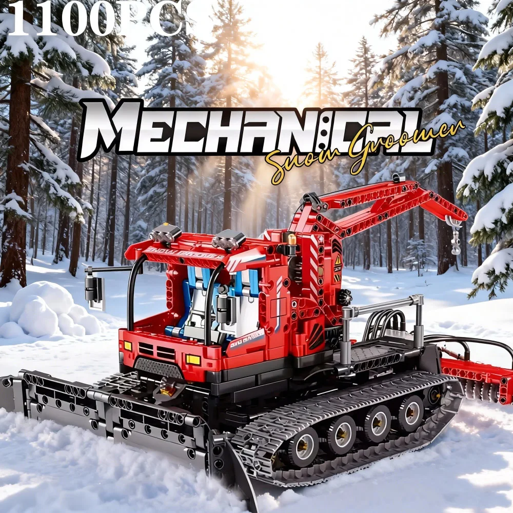 City Winter Remote Control Snow Groomer Building Blocks MOC Electric RC Car Construction Technical Vehicle Bricks Kids Toys Boy
City Winter Remote Control Snow Groomer Building Blocks MOC Electric RC Car Construction Technical Vehicle Bricks Kids Toys Boy