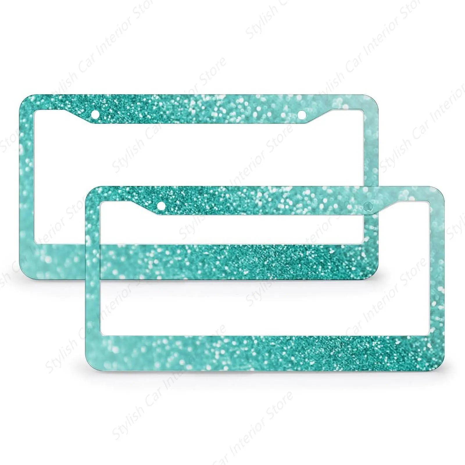 Комплект из 2 автомобильных номерных знаков, алюминиевый держатель номерного знака с 2 отверстиями, рамка для бирки, бирюзово-зеленый, блестящая текстура
Комплект из 2 автомобильных номерных знаков, алюминиевый держатель номерного знака с 2 отверстиями, рамка для бирки, бирюзово-зеленый, блестящая текстура