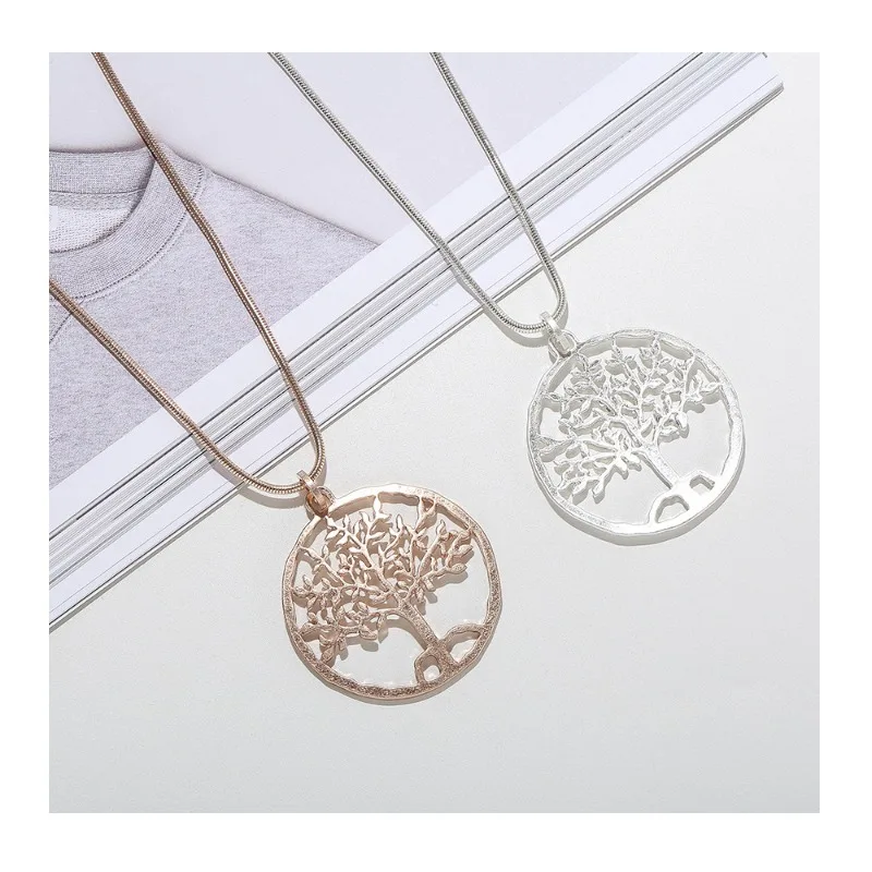 Foreign Trade Jewelry Chain Hollow Tree of Life Long Necklace Sweater Chain Fashionable and Versatile
Foreign Trade Jewelry Chain Hollow Tree of Life Long Necklace Sweater Chain Fashionable and Versatile