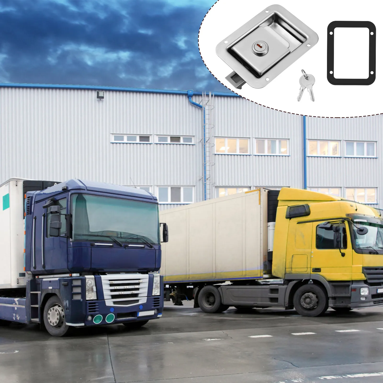 Heavy Duty Stainless Steel Trailer Lock Paddle Handle Flush Mount Door Latch Locking Latch Toolbox Truck Paddle Handle
Heavy Duty Stainless Steel Trailer Lock Paddle Handle Flush Mount Door Latch Locking Latch Toolbox Truck Paddle Handle