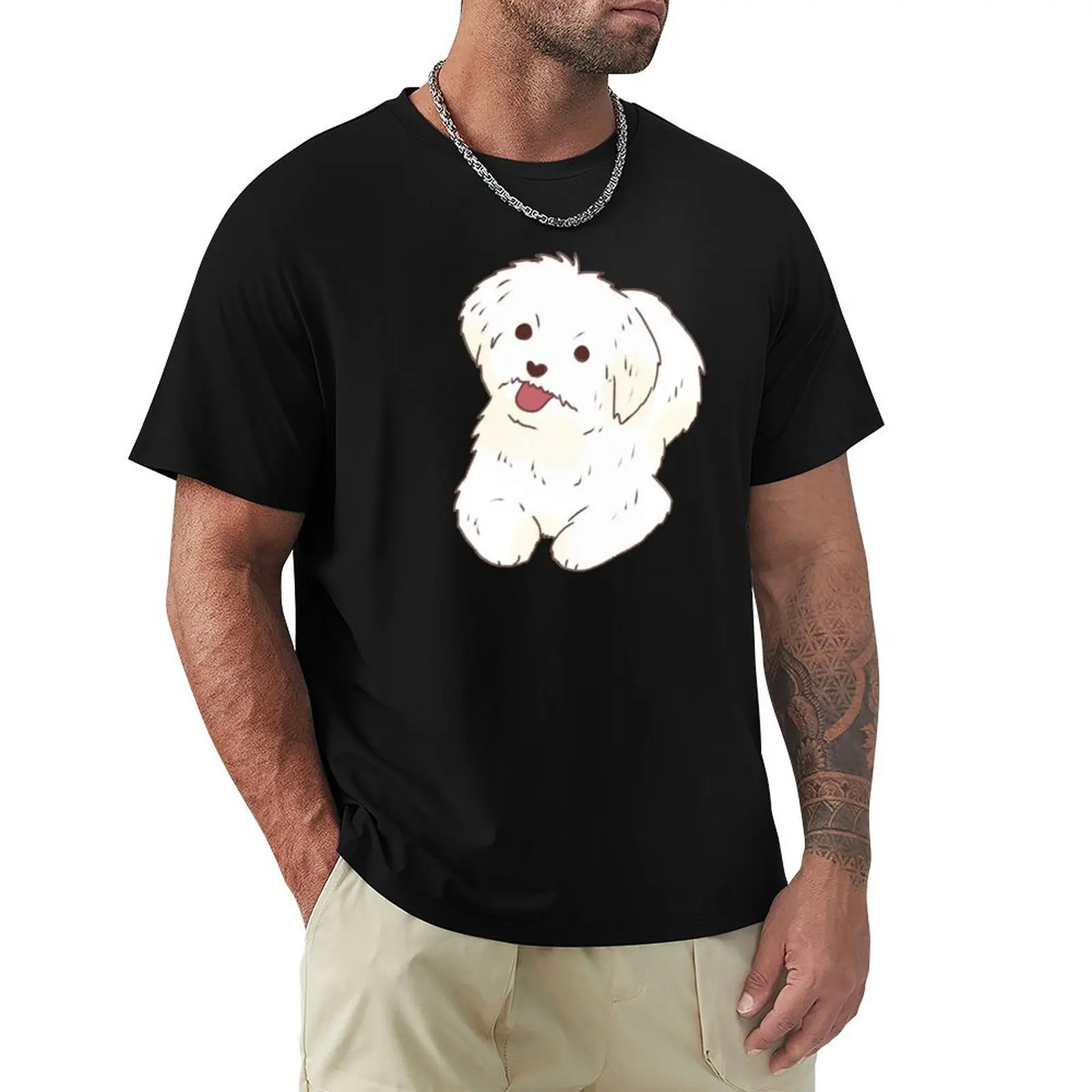 Maltese illustration T-Shirt luxury designer graphic t shirts vintage graphic tee T-shirt men
Maltese illustration T-Shirt luxury designer graphic t shirts vintage graphic tee T-shirt men