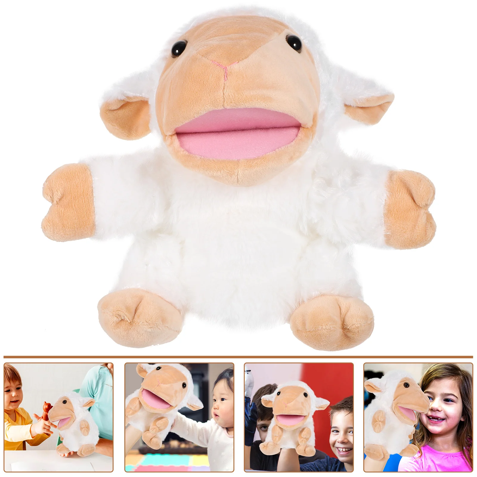 Lamb Hand Puppet Children's Interactive Storytelling Animal Plush Toy Educational Puppets Cartoon
Lamb Hand Puppet Children's Interactive Storytelling Animal Plush Toy Educational Puppets Cartoon