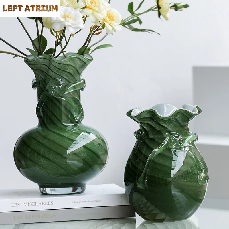 Green Wave Texture Glass Vase Hydroponics Flower Pots Desk Decoration Flowers Arrangement Floral Vases Room Aesthetic Decor
Green Wave Texture Glass Vase Hydroponics Flower Pots Desk Decoration Flowers Arrangement Floral Vases Room Aesthetic Decor