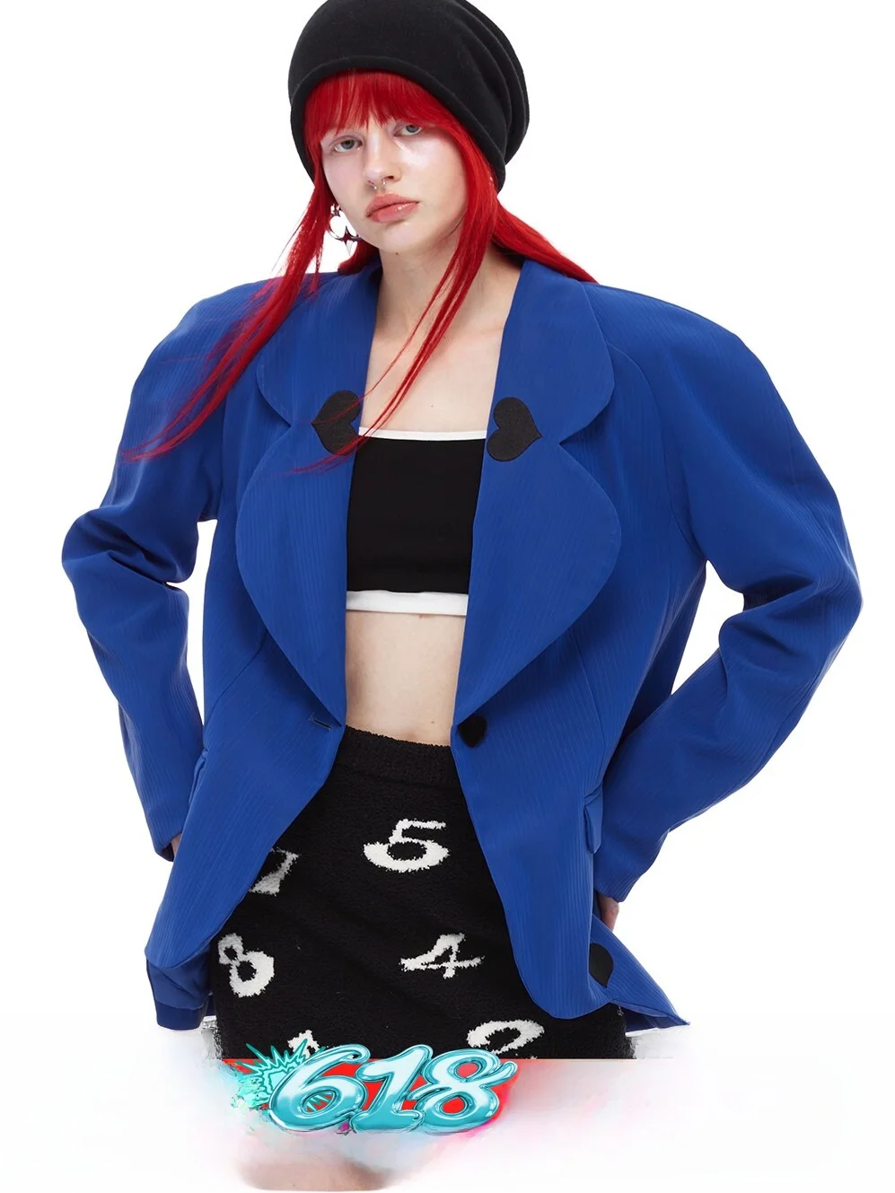 Quorra S Chord Original Design round Neck Shoulder Insertion Love Heart Embroidery Cotton Jacket Leather Jacket Sapphire Blue...
Quorra S Chord Original Design round Neck Shoulder Insertion Love Heart Embroidery Cotton Jacket Leather Jacket Sapphire Blue...