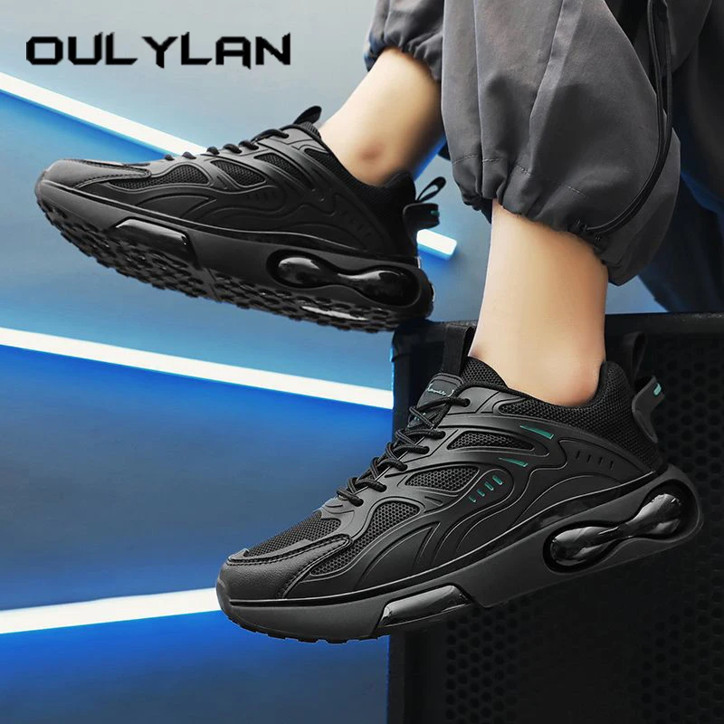 Oulylan Air Cushion Breathable Men Shoes Casual Thick Soled Mesh Sneakers Outdoor Sport Pure Black Running Footwear Size 39-44
Oulylan Air Cushion Breathable Men Shoes Casual Thick Soled Mesh Sneakers Outdoor Sport Pure Black Running Footwear Size 39-44