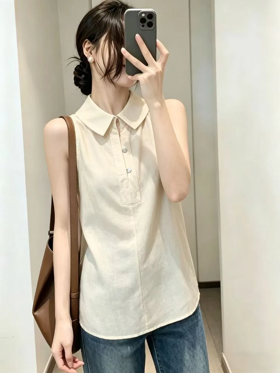 Sweet Style Loose Fit Shirt Women's Summer New plus Size Top Vest Double Sided Wear Cute Breathable Short Sleeve Casual Shirt
Sweet Style Loose Fit Shirt Women's Summer New plus Size Top Vest Double Sided Wear Cute Breathable Short Sleeve Casual Shirt