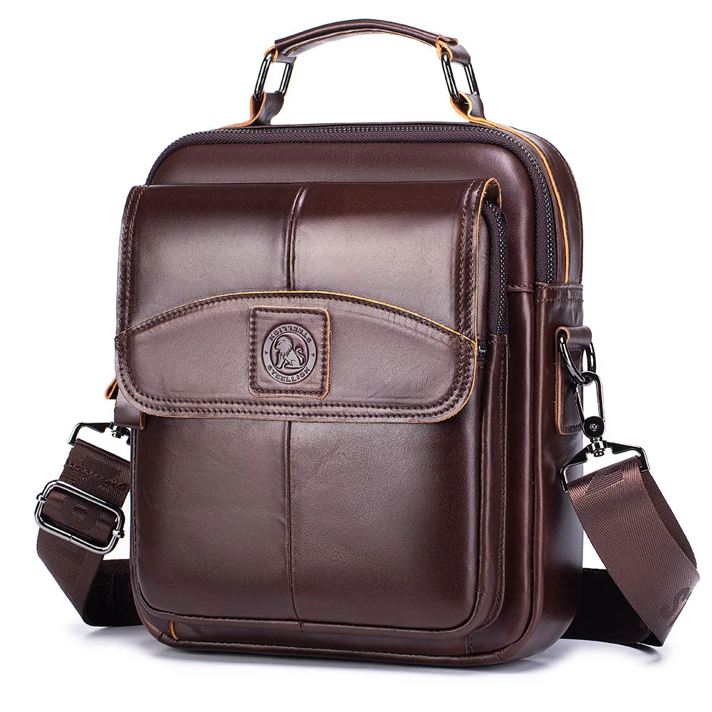 Men's genuine leather top layer cowhide business commuting fashion casual single shoulder crossbody bag
Men's genuine leather top layer cowhide business commuting fashion casual single shoulder crossbody bag