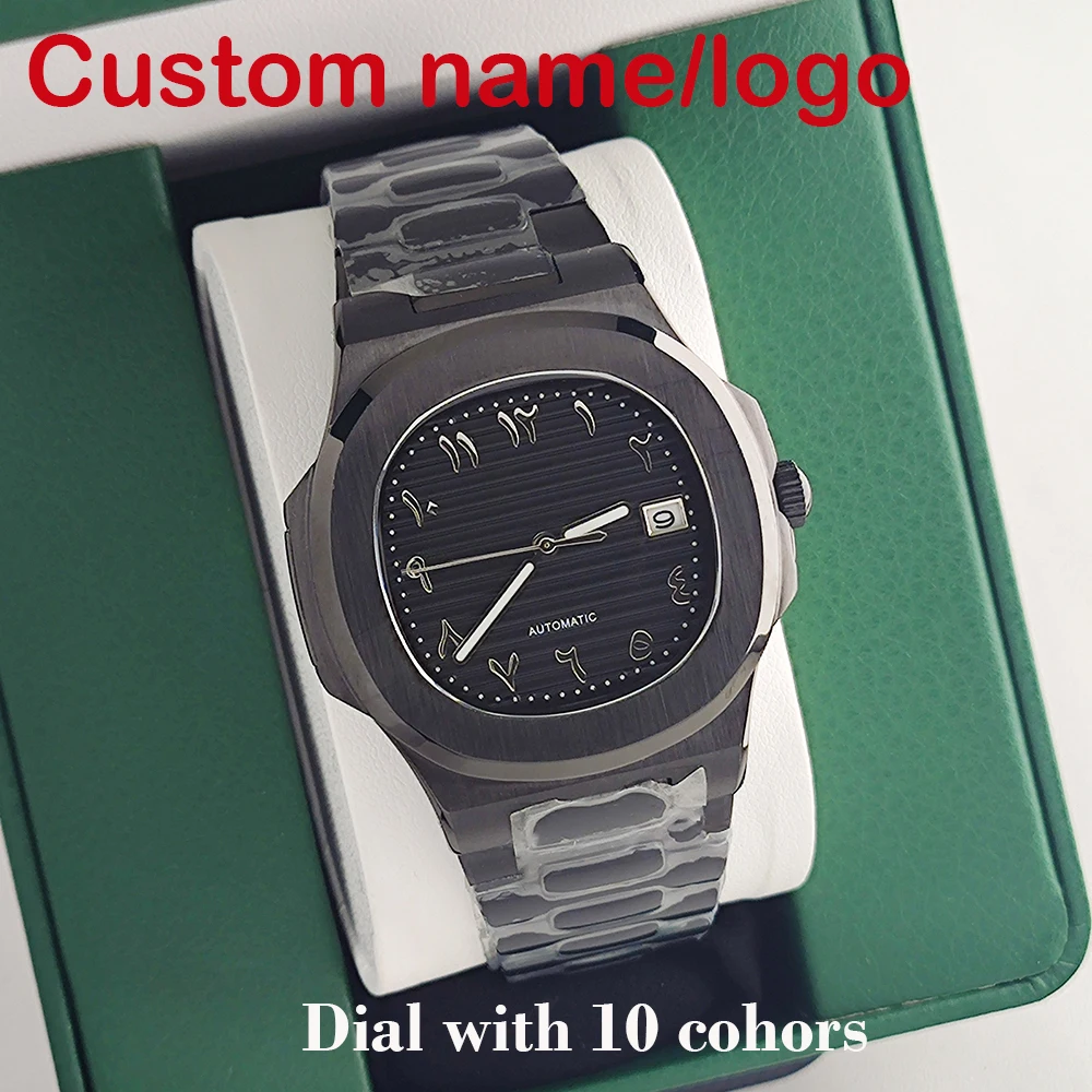 Customized Arab 40mm men's stainless steel mechanical watch suitable for installing NH35 movement and Nautilus accessories watch
Customized Arab 40mm men's stainless steel mechanical watch suitable for installing NH35 movement and Nautilus accessories watch