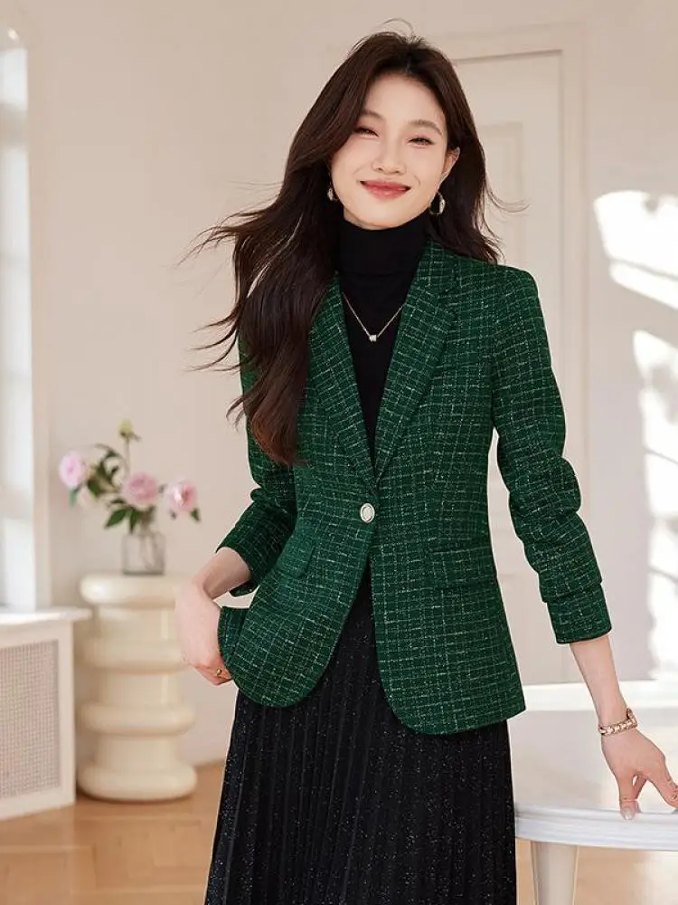 Korean Fashion Women Green Red Slim Long Sleeve Cardigan Short Blazer Coat Tops Autumn Winter Blue Single Button Goddess Jacket
Korean Fashion Women Green Red Slim Long Sleeve Cardigan Short Blazer Coat Tops Autumn Winter Blue Single Button Goddess Jacket