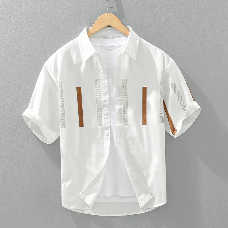 Striped Print Short Sleeve Shirts for Men 2024 Summer New Fashion Casual Loose Shirts
Striped Print Short Sleeve Shirts for Men 2024 Summer New Fashion Casual Loose Shirts