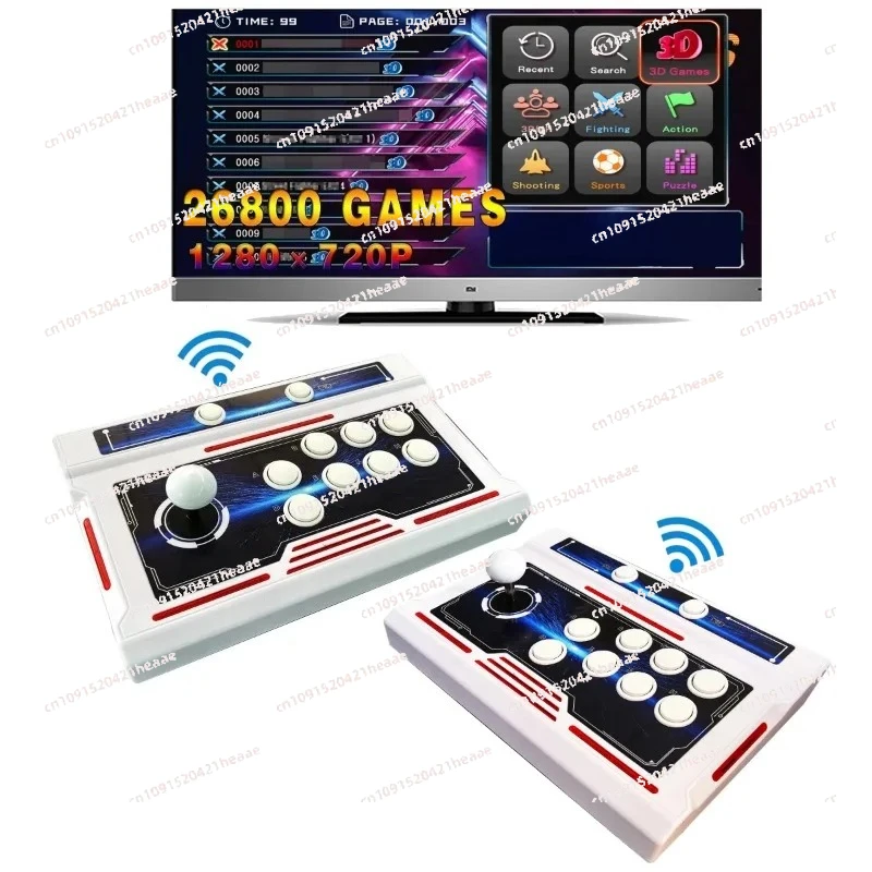 Suitable for New Wireless Bluetooth Handle Arcade Game Machine Split Console Game 26800 in 1 Arcade Game Machine
Suitable for New Wireless Bluetooth Handle Arcade Game Machine Split Console Game 26800 in 1 Arcade Game Machine
