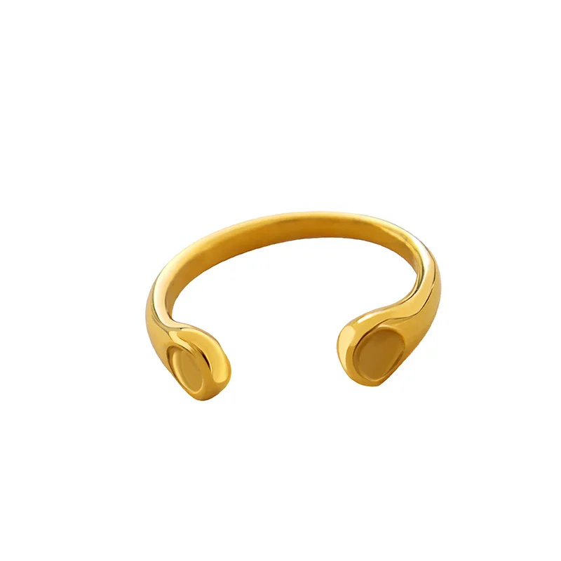 New Unique Design Open Glossy Ring Personalized titanium steel plated 18K gold finger ring jewelry
New Unique Design Open Glossy Ring Personalized titanium steel plated 18K gold finger ring jewelry