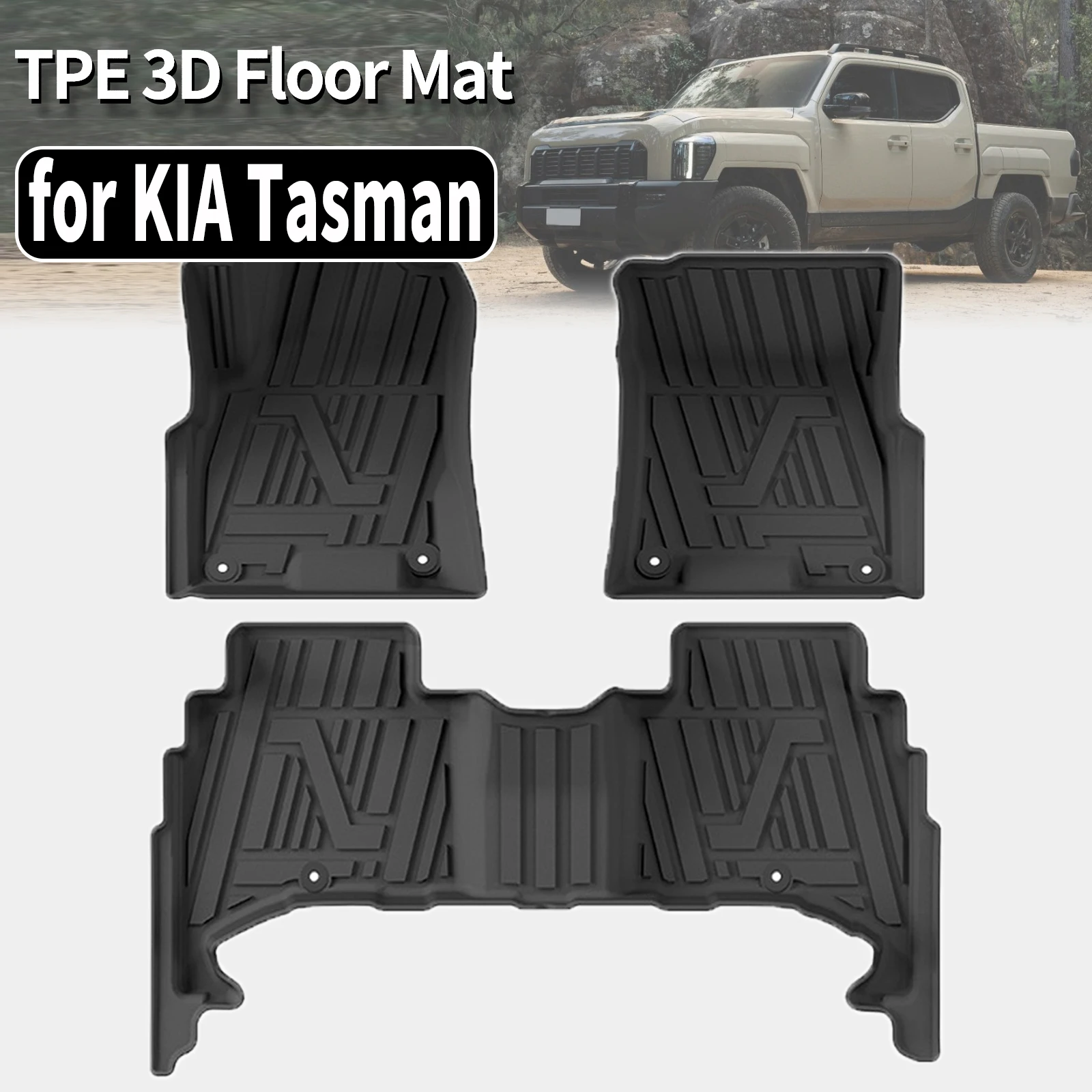 for KIA Tasman 2025 2026 TPE Floor Mat & Trunk Pad Waterproof Non-Slip Easy Clean Car Accessories
for KIA Tasman 2025 2026 TPE Floor Mat & Trunk Pad Waterproof Non-Slip Easy Clean Car Accessories