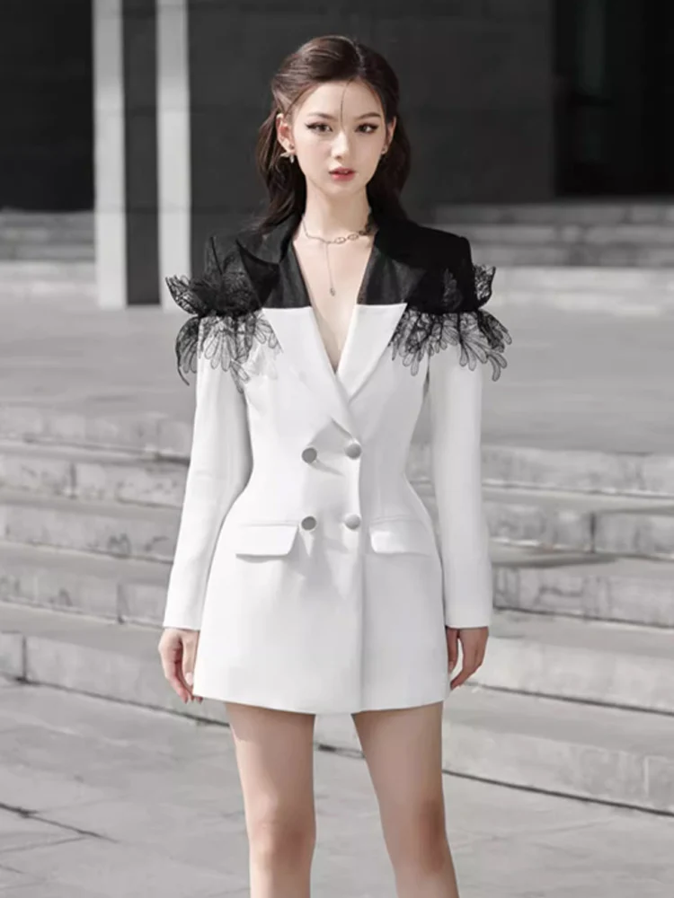 Elegant Slimming Women's Suit Jacket Spring Fashion Design High-End Lightweight Color Block Commute Ready Professional Wear
Elegant Slimming Women's Suit Jacket Spring Fashion Design High-End Lightweight Color Block Commute Ready Professional Wear