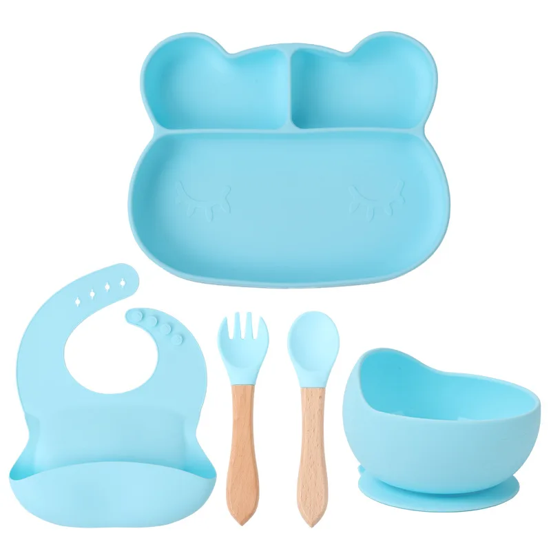 5-in-1 Baby Feeding Set, Suction Bowl Plate Bib Spoon Fork, Food-Grade Silicone, Easy-Clean Design for Toddlers
5-in-1 Baby Feeding Set, Suction Bowl Plate Bib Spoon Fork, Food-Grade Silicone, Easy-Clean Design for Toddlers