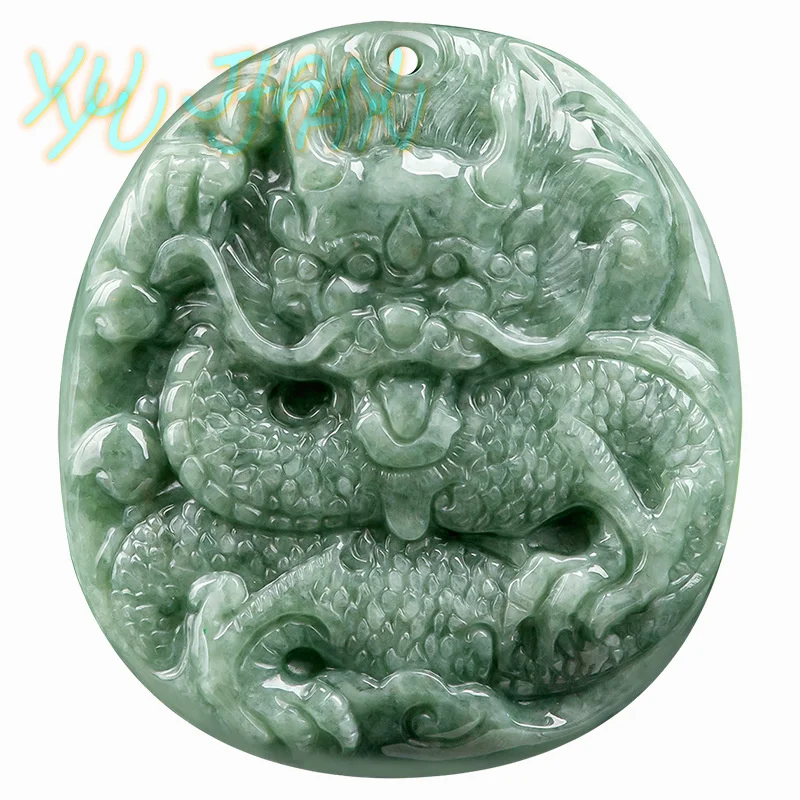 Natural A-goods Jadeite Bean Green Antique Dragon Brand Domineering Lucky Zodiac Jade Pendant Men Women High Quality Jewelry
Natural A-goods Jadeite Bean Green Antique Dragon Brand Domineering Lucky Zodiac Jade Pendant Men Women High Quality Jewelry