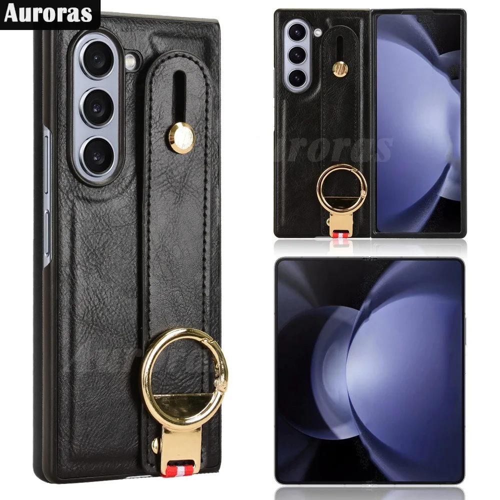 Auroras For Samsung Galaxy Z Fold 6 5G Case With Wristband Ring Leather Hand-Free Folding Shell For GalaxyZ Fold 6 5G Back Cover
Auroras For Samsung Galaxy Z Fold 6 5G Case With Wristband Ring Leather Hand-Free Folding Shell For GalaxyZ Fold 6 5G Back Cover