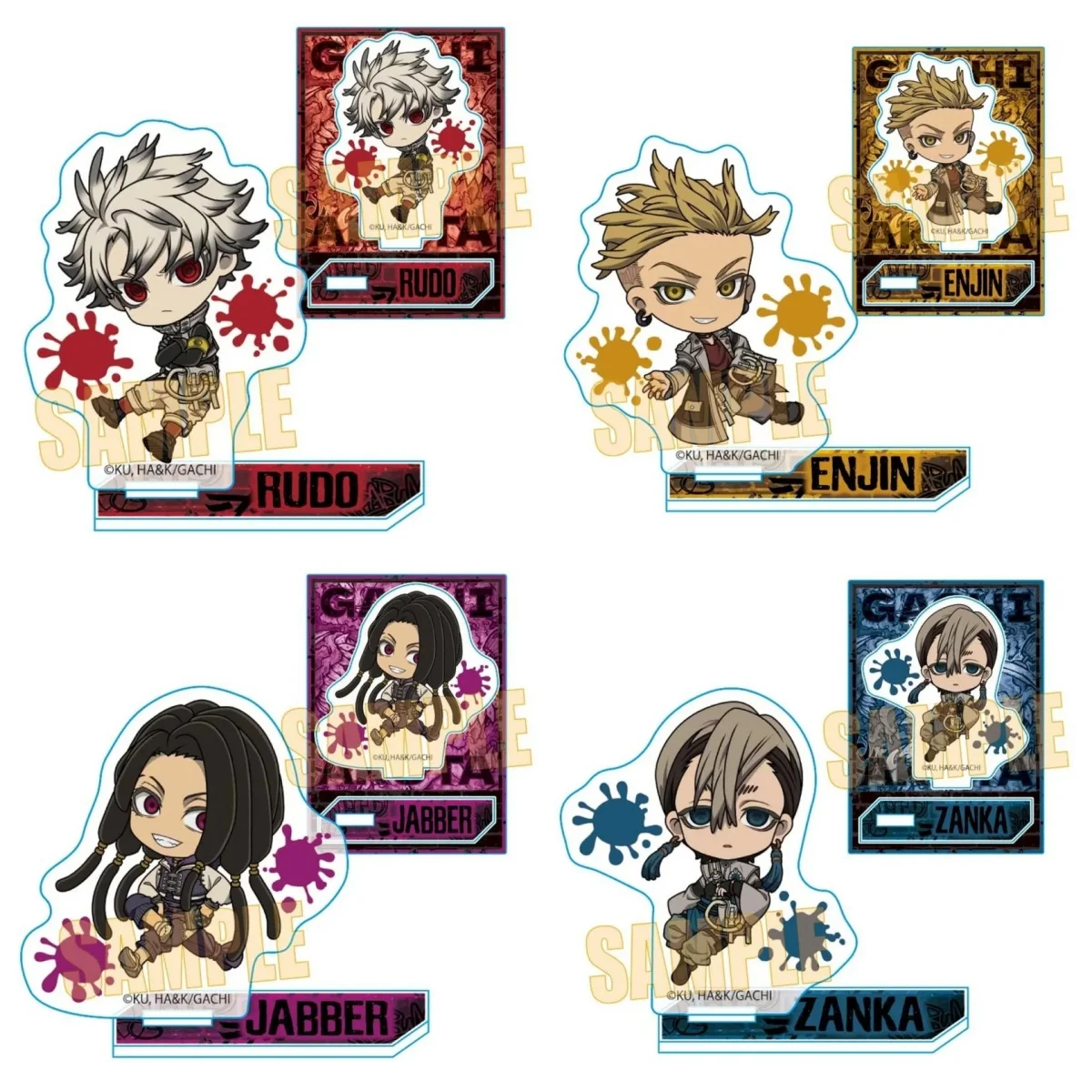 Anime Gachiakuta Zanka Nijiku Jabber Wonger Q-style Acrylic Figure Stand Model Plate Keychains Desktop Ornament Desk Decor
Anime Gachiakuta Zanka Nijiku Jabber Wonger Q-style Acrylic Figure Stand Model Plate Keychains Desktop Ornament Desk Decor