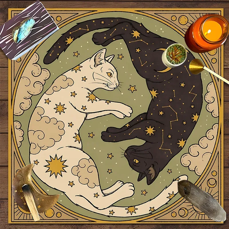 VIKAMA Retro Sun Moon Tarot Tablecloth Astrology Ceremony Atmosphere Table Mat Spiritual Meditation Special Tablecloth
VIKAMA Retro Sun Moon Tarot Tablecloth Astrology Ceremony Atmosphere Table Mat Spiritual Meditation Special Tablecloth