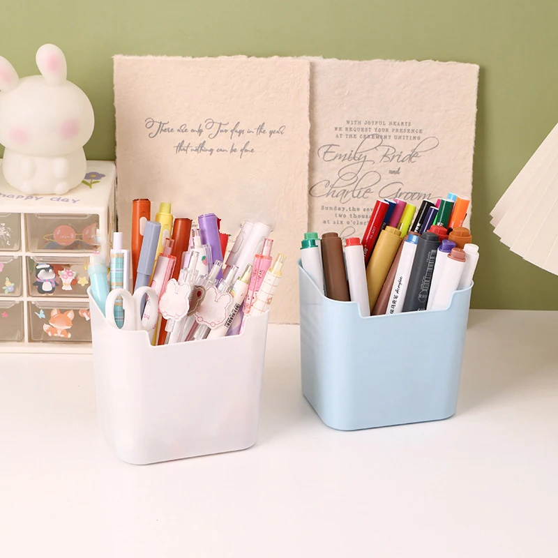 Large Capacity Pen Holder Solid Color Desktop Storage Box Creative Pencil Organizer Simple Stationery Box Office Supplies
Large Capacity Pen Holder Solid Color Desktop Storage Box Creative Pencil Organizer Simple Stationery Box Office Supplies