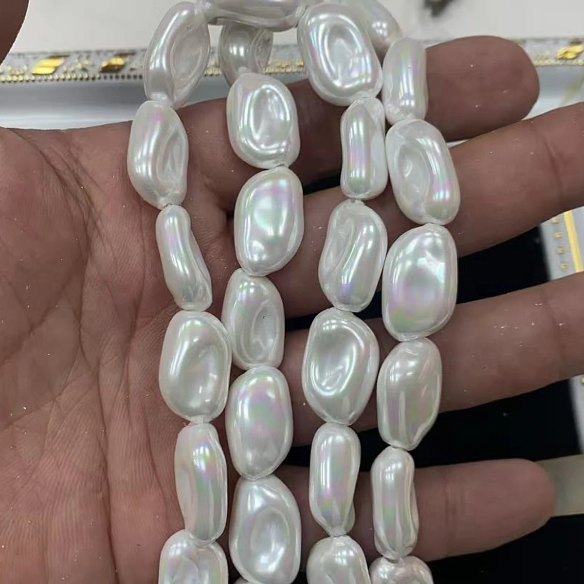 12x19mm Natural Shell Imitation Pearl Semi-finished Beads for Jewelry Making Supplies DIY Necklaces Bracelets and Accessories
12x19mm Natural Shell Imitation Pearl Semi-finished Beads for Jewelry Making Supplies DIY Necklaces Bracelets and Accessories