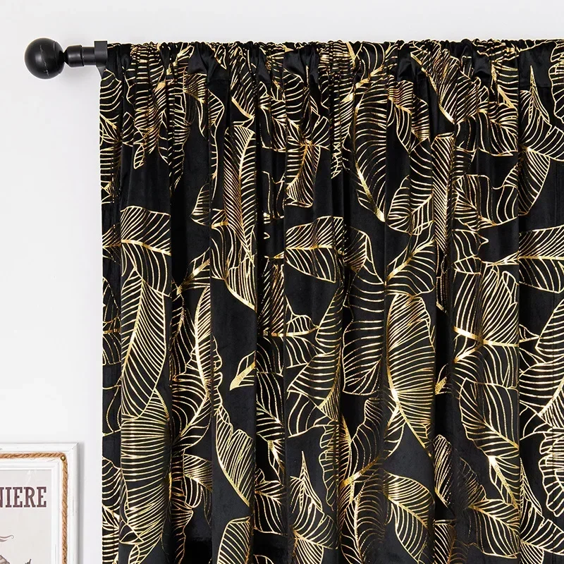 Custom Size French Light Luxury Curtain Palace Living Room Black Bronzing Leaf Velvet Fabric Blackout Decor Bedroom Curtains
Custom Size French Light Luxury Curtain Palace Living Room Black Bronzing Leaf Velvet Fabric Blackout Decor Bedroom Curtains
