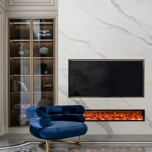 Modern Indoor Decor Electric Fireplace with Remote Control 7 Flame Colors Dimmable Intelligent Electric Fireplace without Base
Modern Indoor Decor Electric Fireplace with Remote Control 7 Flame Colors Dimmable Intelligent Electric Fireplace without Base