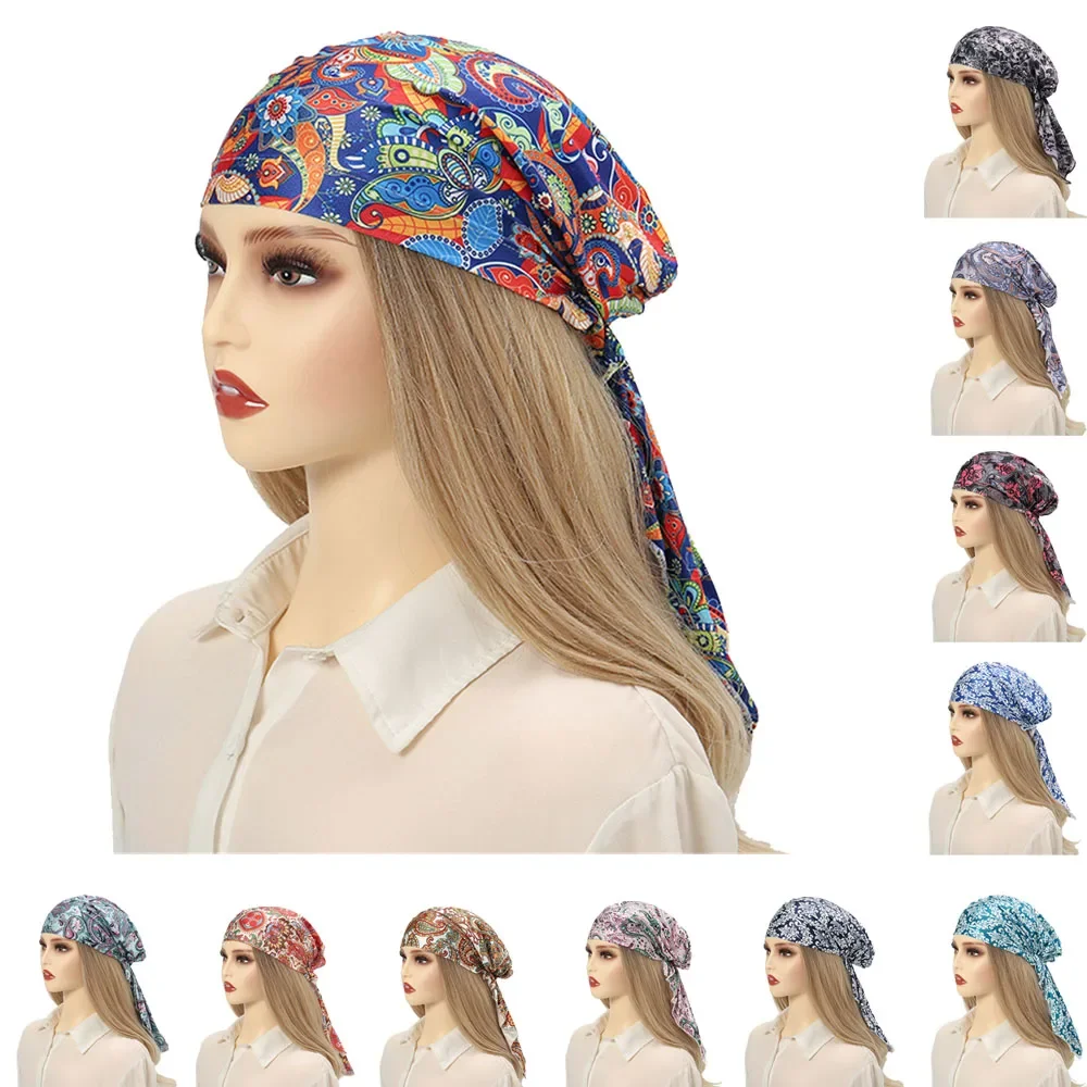 Satin Turbante for Women Pre-Tied Fashion Printed Headband Inner Cap Muslim Hijab Head Scarf Wrap Femme Hair Loss Cover Bandanas
Satin Turbante for Women Pre-Tied Fashion Printed Headband Inner Cap Muslim Hijab Head Scarf Wrap Femme Hair Loss Cover Bandanas