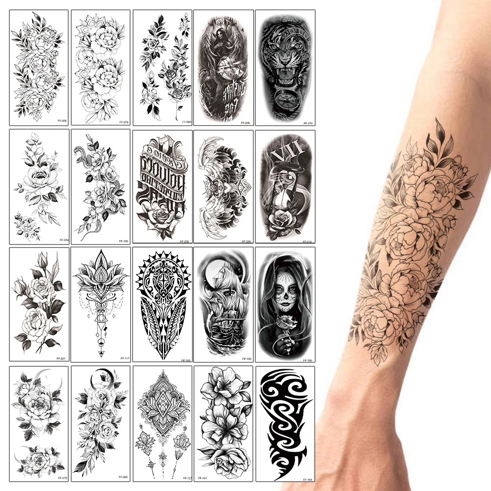 20Pcs/set,Waterproof Temporary Fake Tattoo Stickers Black Flower Tiger Sexy Rose Butterfly Totem Body Art Arm Legs For Man Women
20Pcs/set,Waterproof Temporary Fake Tattoo Stickers Black Flower Tiger Sexy Rose Butterfly Totem Body Art Arm Legs For Man Women