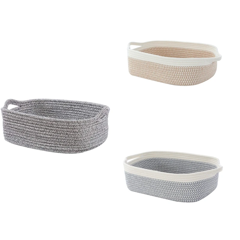 Rectangular Cotton Rope Storage Basket Toy Storage Basket Bathroom Storage Basket, C Durable Easy To Use 37 X 28 X 12.5Cm
Rectangular Cotton Rope Storage Basket Toy Storage Basket Bathroom Storage Basket, C Durable Easy To Use 37 X 28 X 12.5Cm