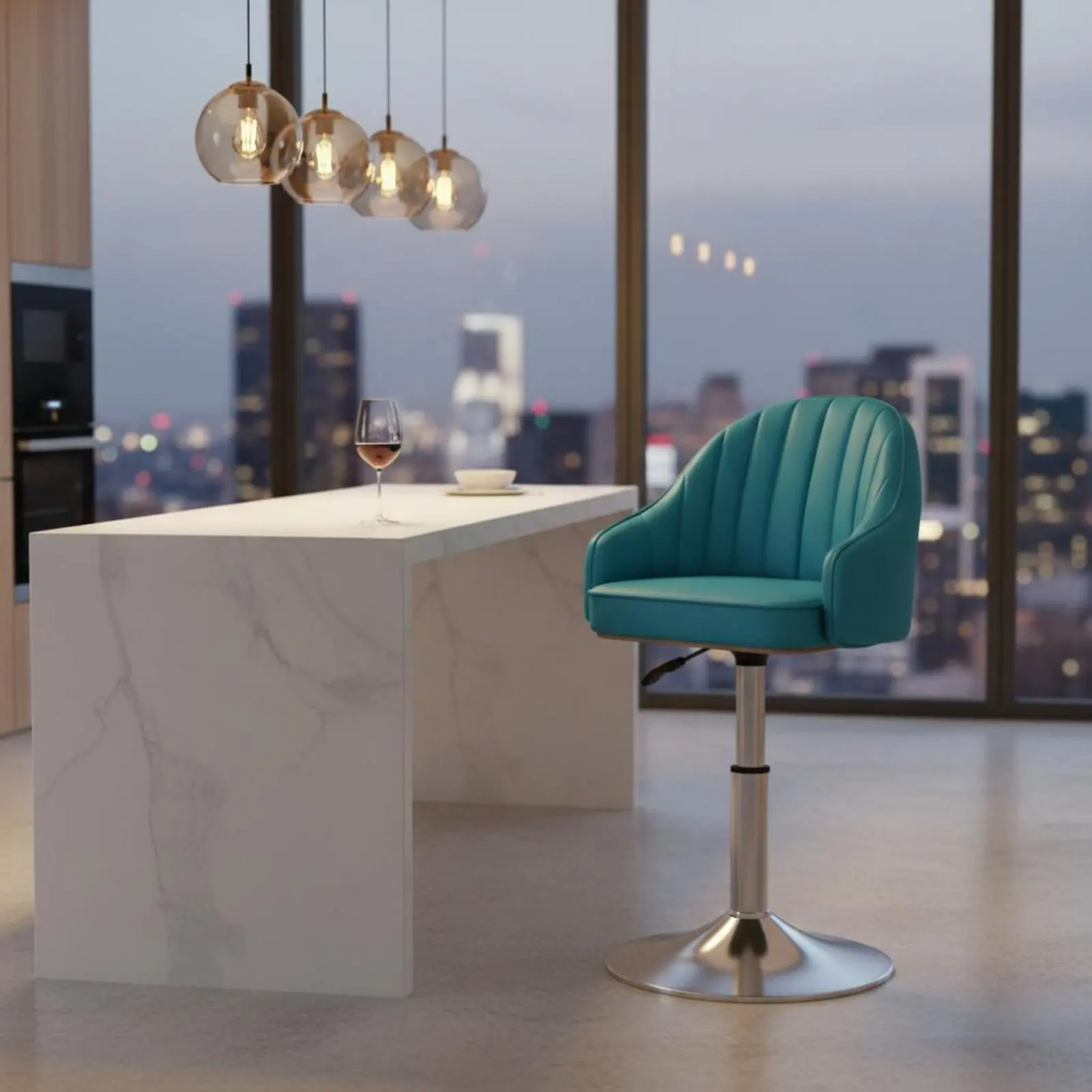 Adjustable Rotating Bar Stool Built-in Footrest Modern Pedestal Bar Stool Seating Furniture Waterproof for Reception Desk
Adjustable Rotating Bar Stool Built-in Footrest Modern Pedestal Bar Stool Seating Furniture Waterproof for Reception Desk