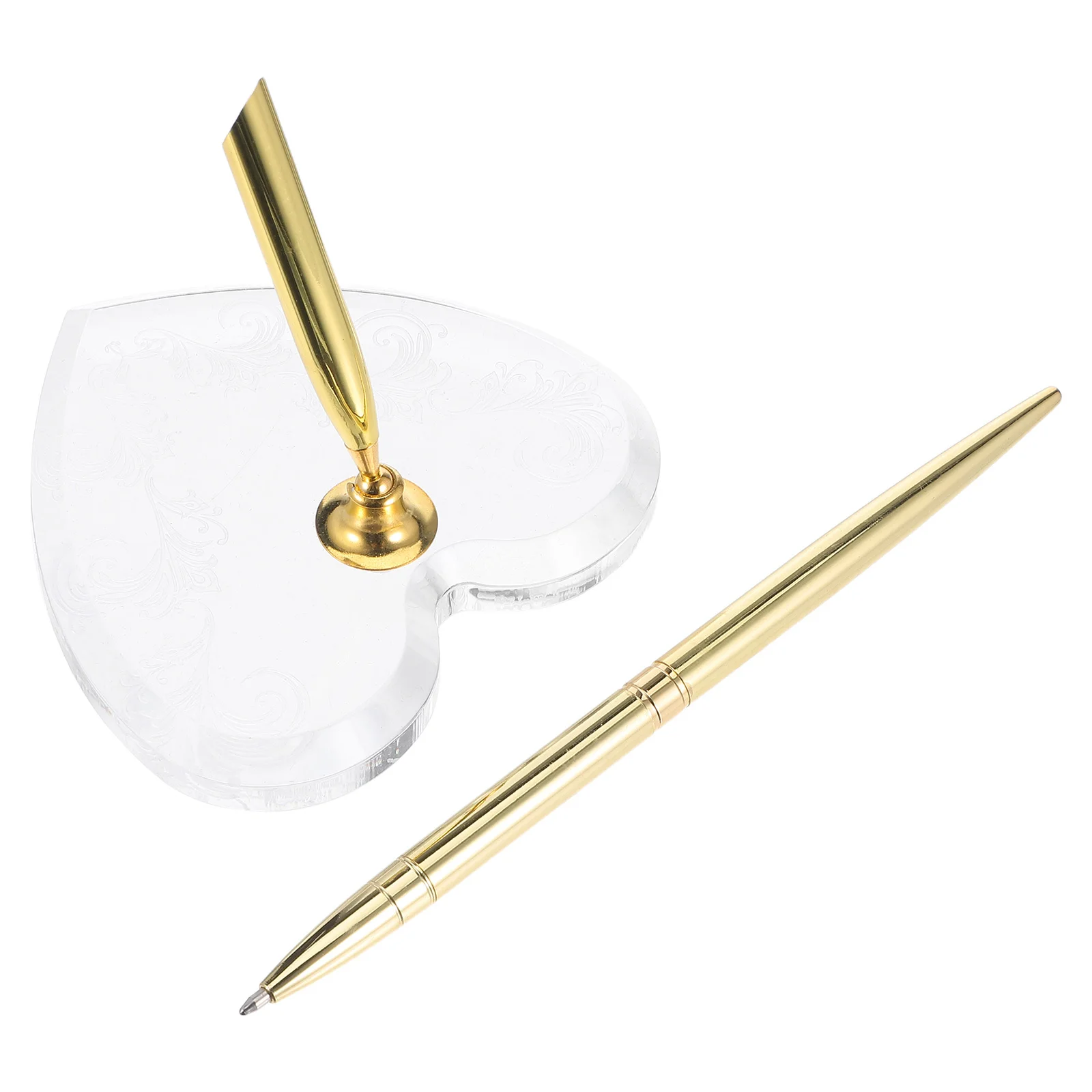 Золотая ручка для подписи на свадьбу с акриловым держателем в форме сердца, прочная настольная подставка для гостевой книги, церемонии, приема, украшения на годовщину
Золотая ручка для подписи на свадьбу с акриловым держателем в форме сердца, прочная настольная подставка для гостевой книги, церемонии, приема, украшения на годовщину