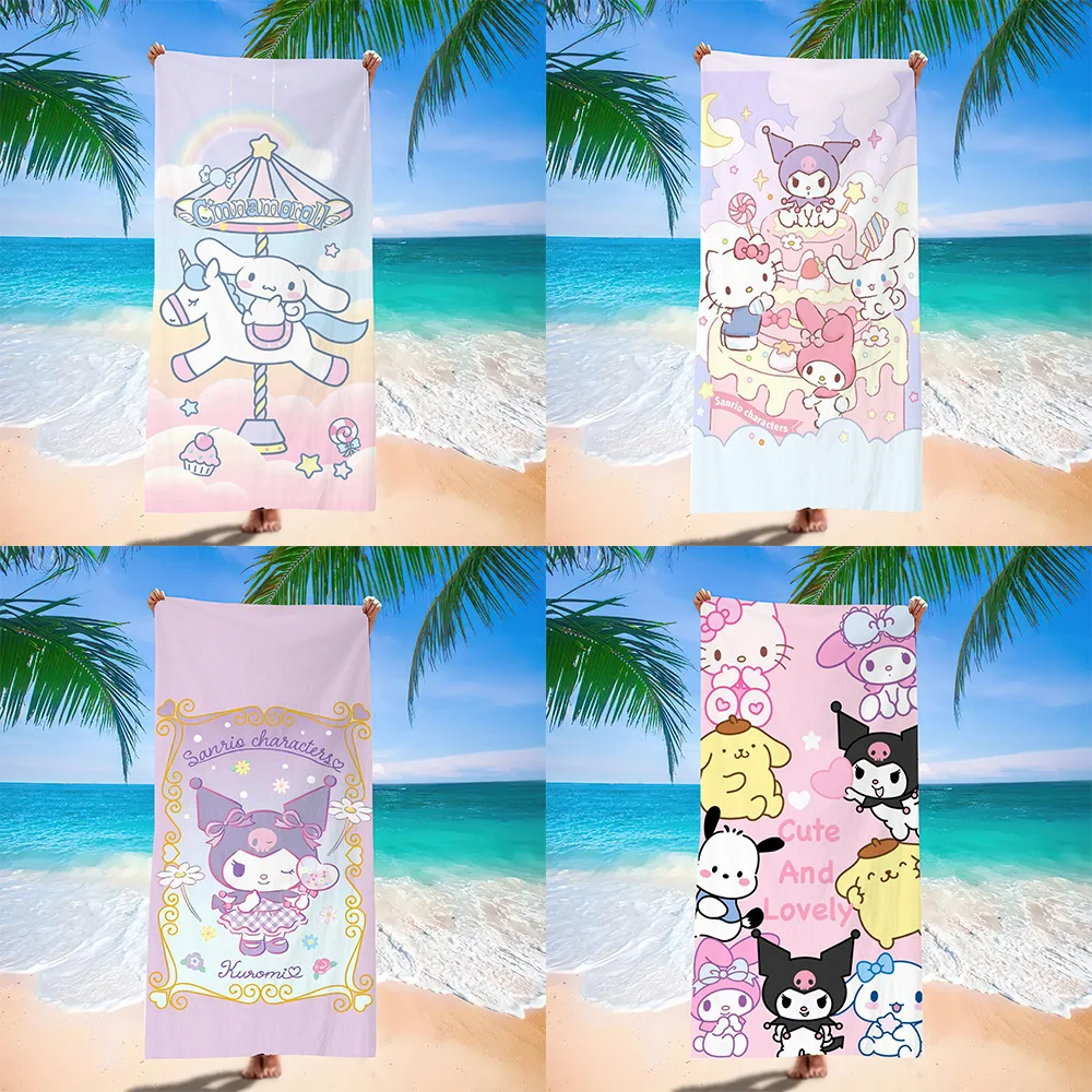 Sanrio Hello Kitty Beach Towel Cartoon Kuromi Cinnamoroll Melody Blanket Quick Drying Beach Towels Kawaii Girl Pool Towel Quilt
Sanrio Hello Kitty Beach Towel Cartoon Kuromi Cinnamoroll Melody Blanket Quick Drying Beach Towels Kawaii Girl Pool Towel Quilt