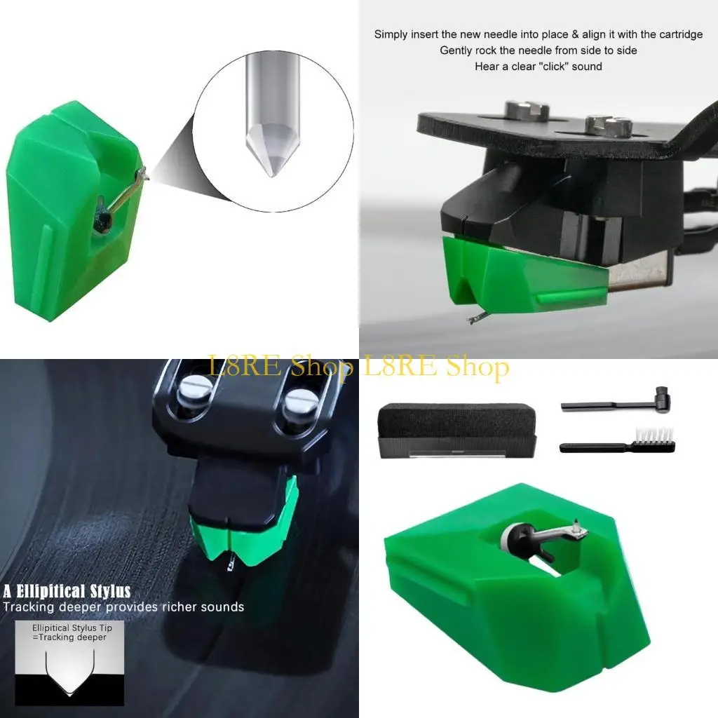 L8RE Diamond Styluses Seectdation Set с помощью иглы для рекордов чистящей кисти для проигрывателей проигрывателей для рекордов
L8RE Diamond Styluses Seectdation Set с помощью иглы для рекордов чистящей кисти для проигрывателей проигрывателей для рекордов