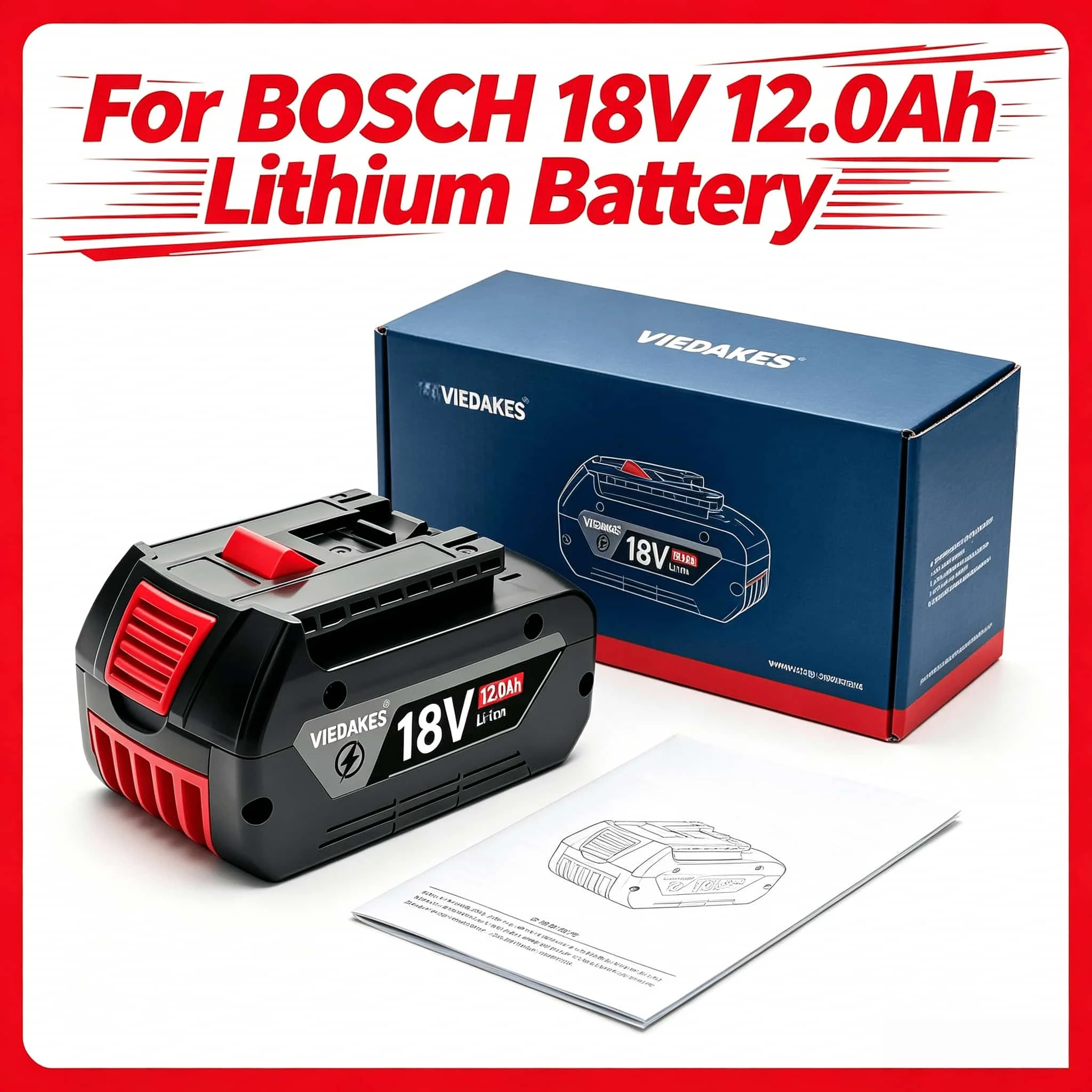For Bosch 18V Battery ProCORE18V 10.0Ah Compatible GSR18V-55 GDS18V-400, Updated Pack for Bosch 18V Impact Wrench Tools
For Bosch 18V Battery ProCORE18V 10.0Ah Compatible GSR18V-55 GDS18V-400, Updated Pack for Bosch 18V Impact Wrench Tools