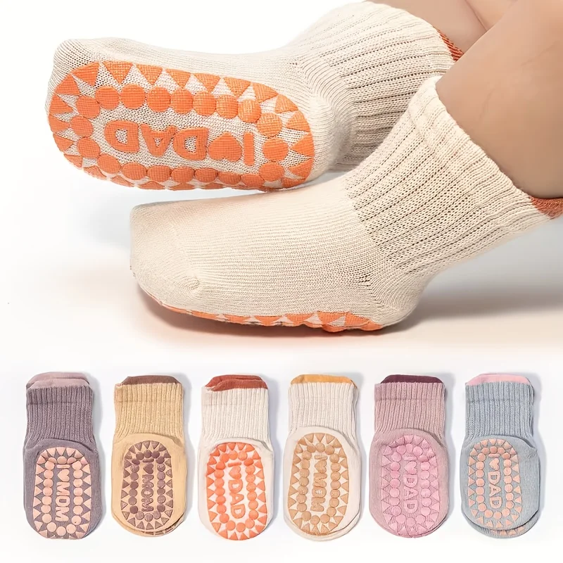 6 pairs of non-slip socks for infants, boys and girls
6 pairs of non-slip socks for infants, boys and girls