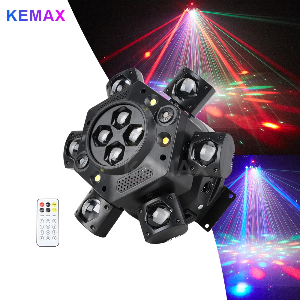 150W Moving Head Disco Light RGBW Remote Control DMX512 6 Arms Bee-Eyes Mini Beam DJ Party Lights Stage Effect for Events Club
150W Moving Head Disco Light RGBW Remote Control DMX512 6 Arms Bee-Eyes Mini Beam DJ Party Lights Stage Effect for Events Club