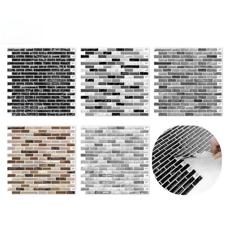 Marble Mosaic Crystal Tiles Wall Sticker Waterproof Self-adheisve Wall Tile for Bathroom Kitchen Wall Decor Peel and Stick Tile
Marble Mosaic Crystal Tiles Wall Sticker Waterproof Self-adheisve Wall Tile for Bathroom Kitchen Wall Decor Peel and Stick Tile