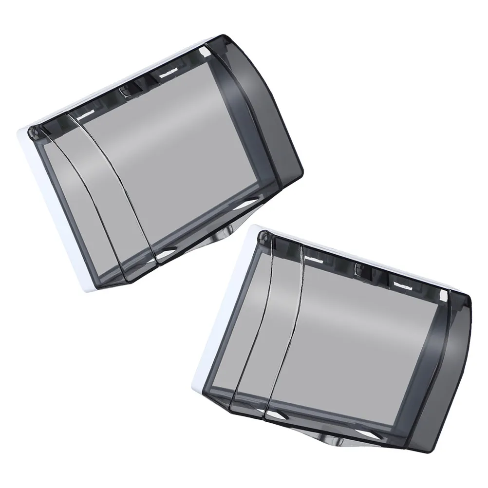 2Pcs 86 Type Waterproof Switch Socket Cover Dual Position Clear Plastic Outlet for Outdoor Indoor Proofing
2Pcs 86 Type Waterproof Switch Socket Cover Dual Position Clear Plastic Outlet for Outdoor Indoor Proofing