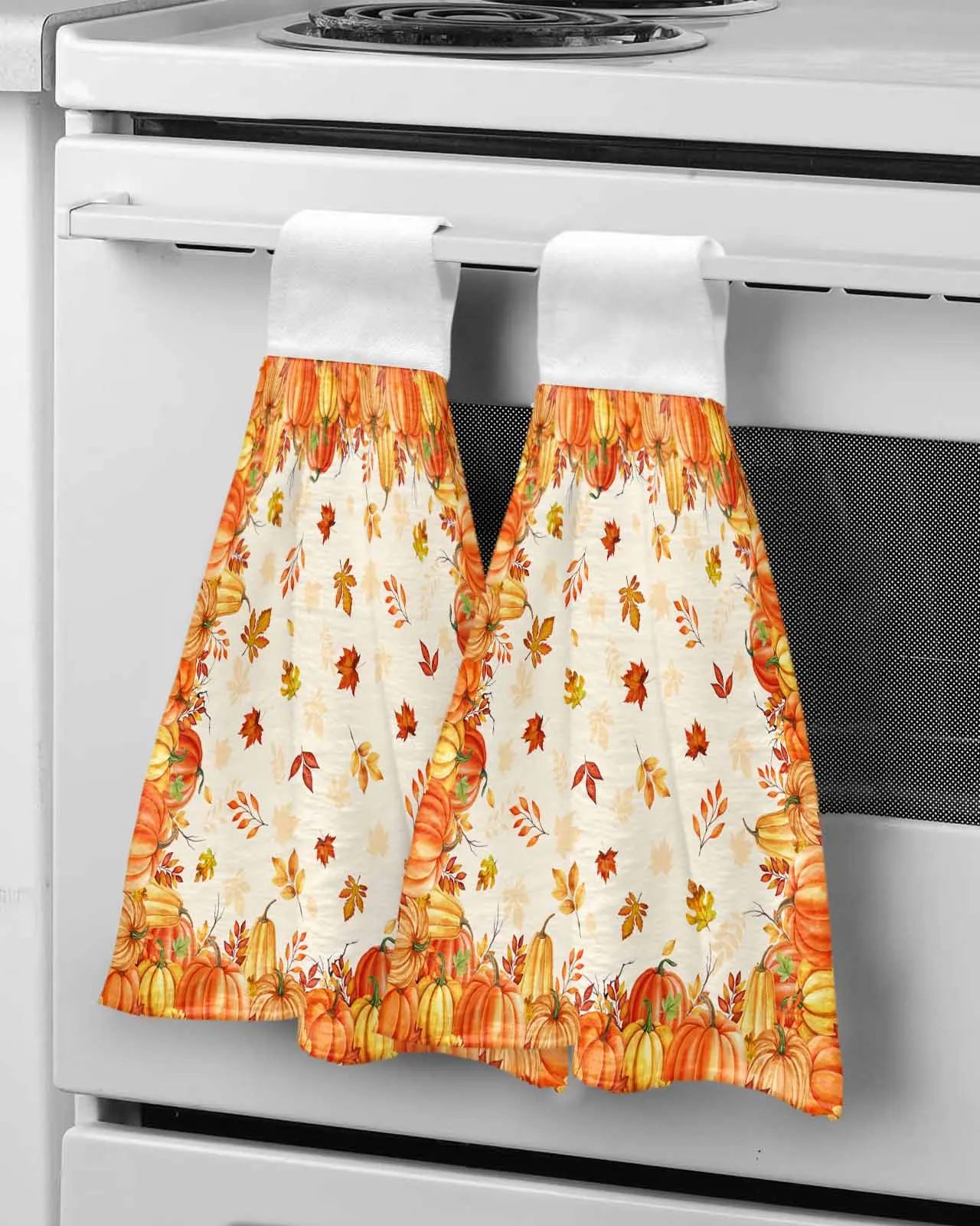 Thanksgiving Pumpkin Fallen Leaves Hand Towel Soft Absorbent Cloth Dishcloths Hanging Cloth Kitchen Bathroom Accessories
Thanksgiving Pumpkin Fallen Leaves Hand Towel Soft Absorbent Cloth Dishcloths Hanging Cloth Kitchen Bathroom Accessories