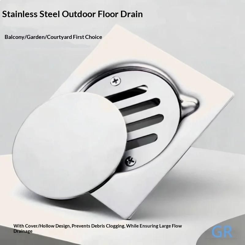 Crossover Thickened Stainless Steel 3-Piece Floor Drain Deodorizer Outdoor Large Flow Drain Cover
Crossover Thickened Stainless Steel 3-Piece Floor Drain Deodorizer Outdoor Large Flow Drain Cover