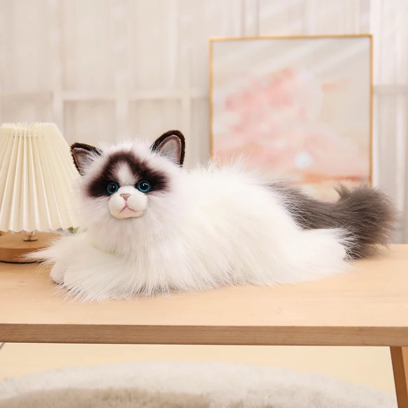 Simulated Ragdoll Cat Plush Toys Blue Sequins Eyes Dolls Kawaii Lifelike Pet Long HairedToys Home Decoration child girls gift
Simulated Ragdoll Cat Plush Toys Blue Sequins Eyes Dolls Kawaii Lifelike Pet Long HairedToys Home Decoration child girls gift