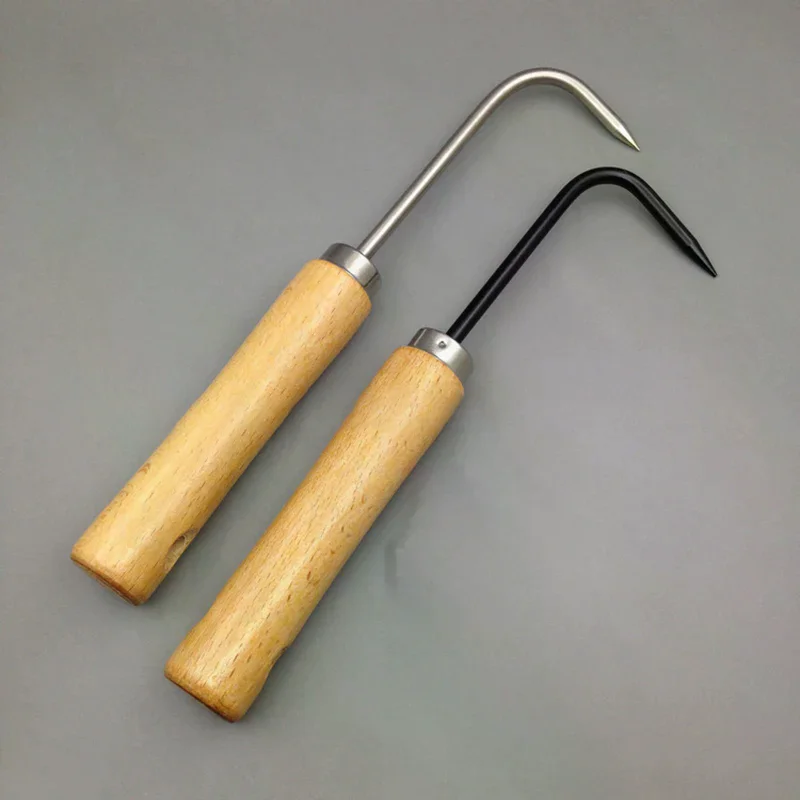 1pc Firm Carbon Steel Bonsai Tools Hook Wooden Handle Durable Grass Hook Robust Grass Root Hook
1pc Firm Carbon Steel Bonsai Tools Hook Wooden Handle Durable Grass Hook Robust Grass Root Hook