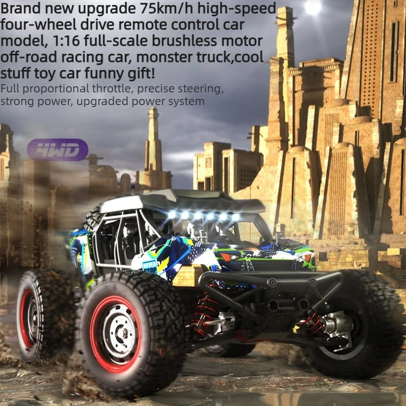 Cool Stuff Toy Car Funny Gift-Hot 75km/h High-speed 4WD Rc Truck,Remote Control Car Model, Brushless Off-road Rc Cars for Adults
Cool Stuff Toy Car Funny Gift-Hot 75km/h High-speed 4WD Rc Truck,Remote Control Car Model, Brushless Off-road Rc Cars for Adults