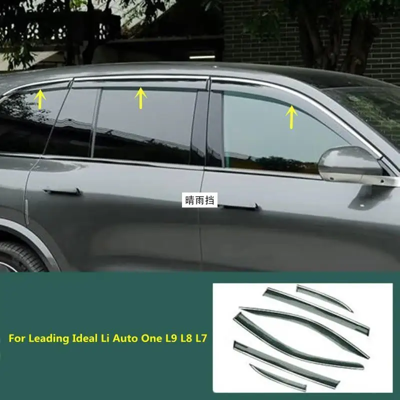 Car Style Window Rain Visor Deflector Guard Awning Shelter Shade Cover Accessories For Leading Ideal Li Auto One L9 L8 L7 2020 +
Car Style Window Rain Visor Deflector Guard Awning Shelter Shade Cover Accessories For Leading Ideal Li Auto One L9 L8 L7 2020 +