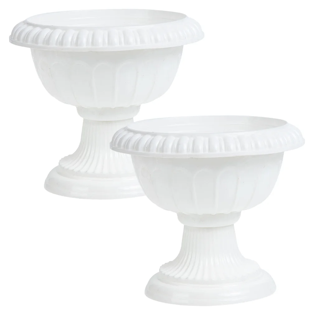 2 Pcs Wedding Flower Pot Vintage Decor Vases Plastic Flowerpot European Style Holder Decorative Plant
2 Pcs Wedding Flower Pot Vintage Decor Vases Plastic Flowerpot European Style Holder Decorative Plant