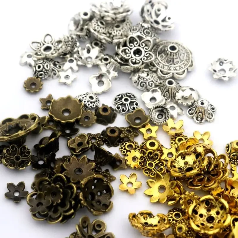 150Pcs Mixed 4-16mm Flower Spacer Loose Charms Beads Caps For Fashion Jewelry Making Needlework Accessories Wholesale Supplier
150Pcs Mixed 4-16mm Flower Spacer Loose Charms Beads Caps For Fashion Jewelry Making Needlework Accessories Wholesale Supplier