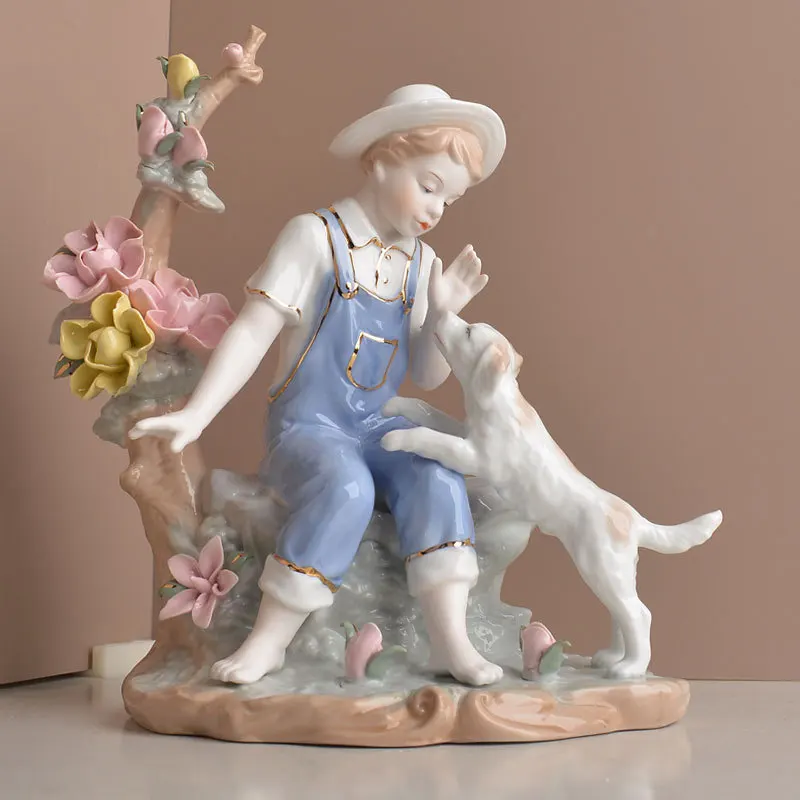 High-temperature Firing Ceramic Figure Art Sculpture High-end Study Porch Living Room Decorations Ceramic Crafts Birthday Gift
High-temperature Firing Ceramic Figure Art Sculpture High-end Study Porch Living Room Decorations Ceramic Crafts Birthday Gift